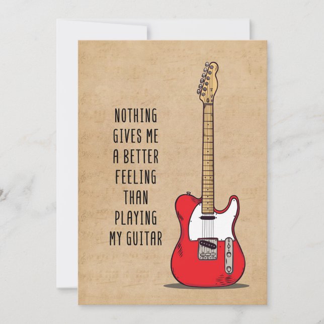 Music Art Nothing Gives Me A Better Save The Date (Front)