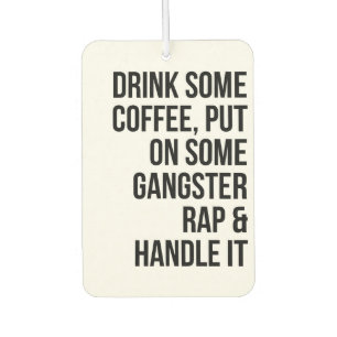 Music Art Rap And Handle It Air Freshener