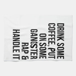 Music Art Rap And Handle It Kitchen Towel