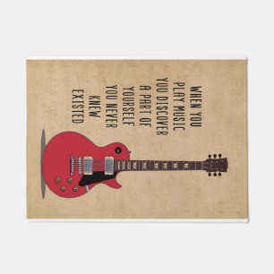 Music Art When You Play Music Doormat