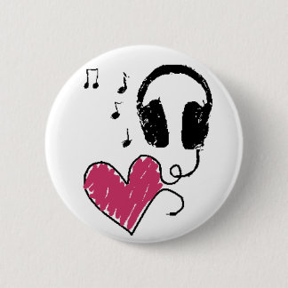 Music badge 2 inch round button