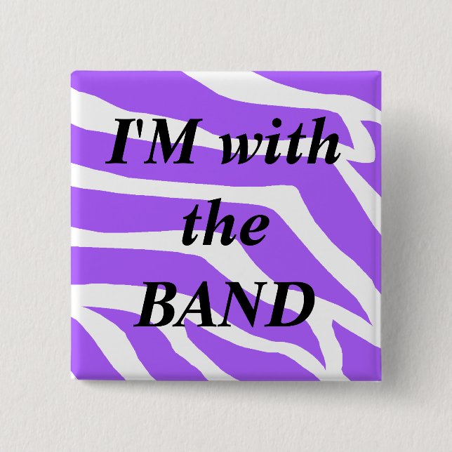 Music Band 2 Inch Square Button (Front)