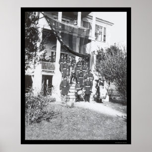 Music Band at General Sherman's Headquarters 1864 Poster