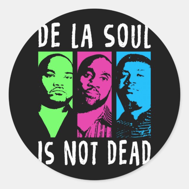 Music Band De La Soul Retro Style Classic Round Sticker (Front)