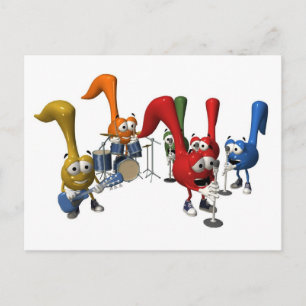 Music Band Postcard