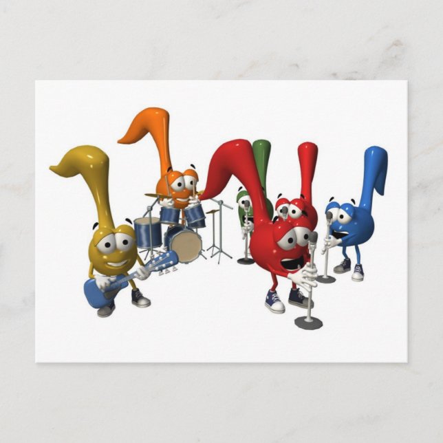 Music Band Postcard (Front)
