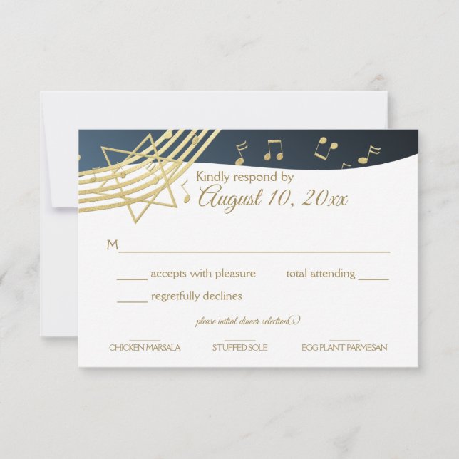 Music Bar Mitzvah Gold Response (Front)