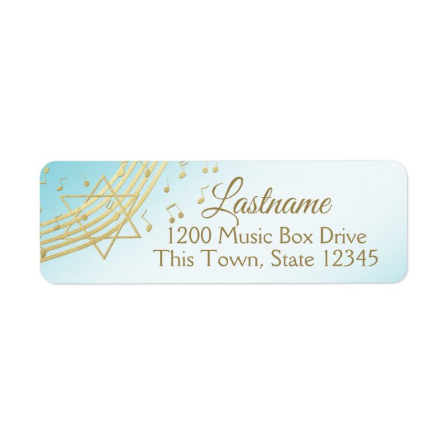 Music Bat Mitzvah Address (Front)