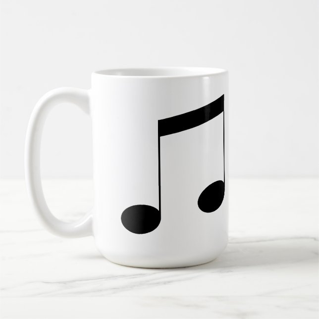 Music Beam Note, Coffee Mug (Left)