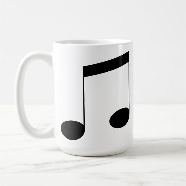 Music Beam Note, Coffee Mug (Left)