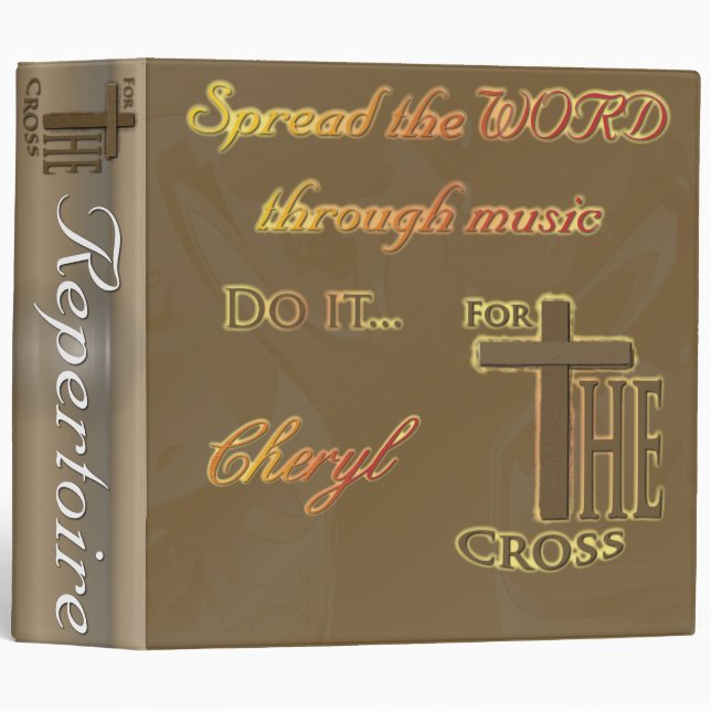 Music Binder for Cheryl (Front/Spine)