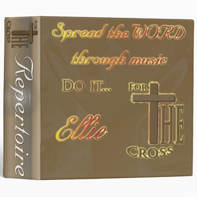 Music Binder for Ellie (Front/Spine)
