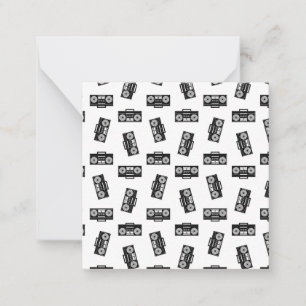 Music Boomboxes Vintage Style Boombox Pattern Card