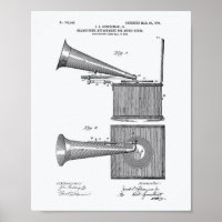 Music Boxs 1904 Patent Art White Paper