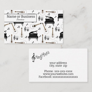 Music business card