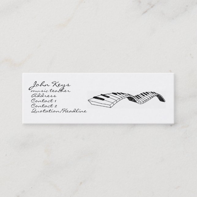 Music Business Card (Front)