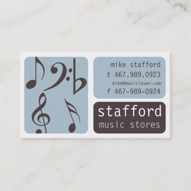 Music Business Card (Front)