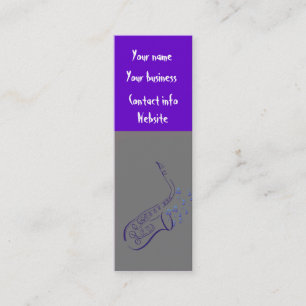 Music Business card bookmark