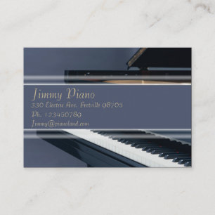 Music Business Card - Piano
