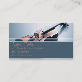 Music Business Card - Violin