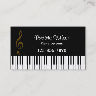 Music Business Card (White Back)