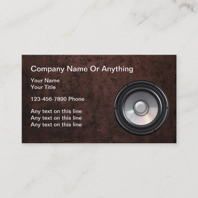Music Business Cards (Front)