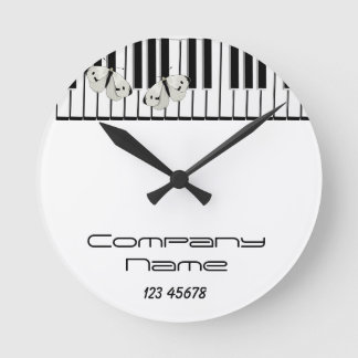 Music Business Theme Round Clock