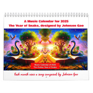 Music Calendar of 2025, Zodiac Year of the Snake