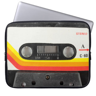 Music cassette laptop sleeve
