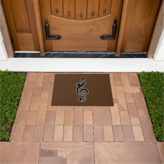 Music Cat Clef Doormat