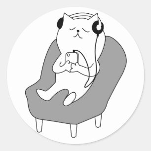music cat stickers