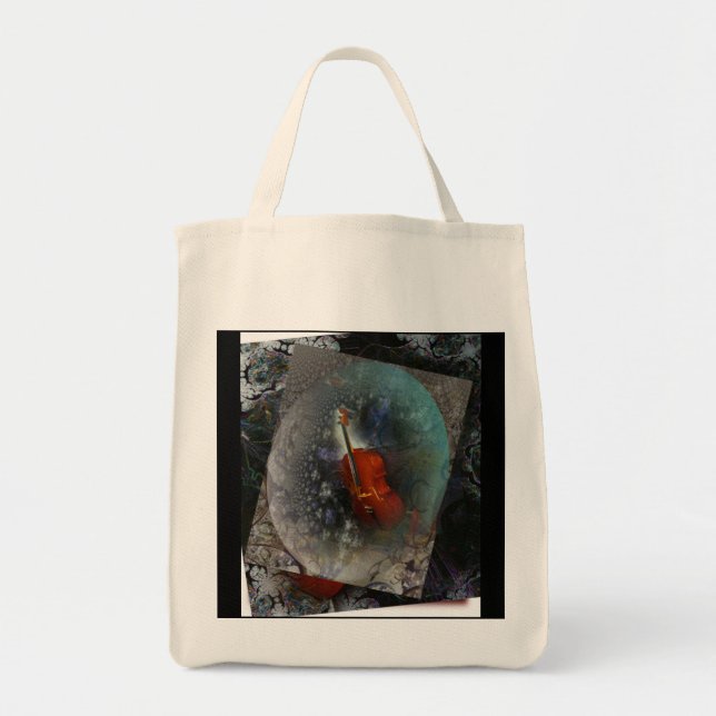 Music Cello Tote Bag (Front)