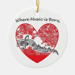 Music Ceramic Ornament