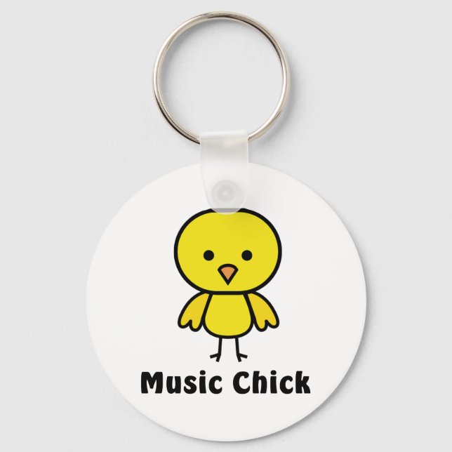 Music Chick Keychain (Front)