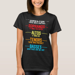 Music Choir Musician Appreciation For Men Women T-Shirt