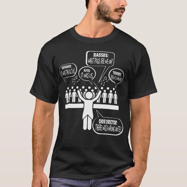 Music Choir Singing Members Sayings Funny Christma T-Shirt (Front)