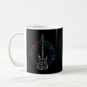 Music Circle Clef Music Notes Guitarist Gift Idea  Coffee Mug