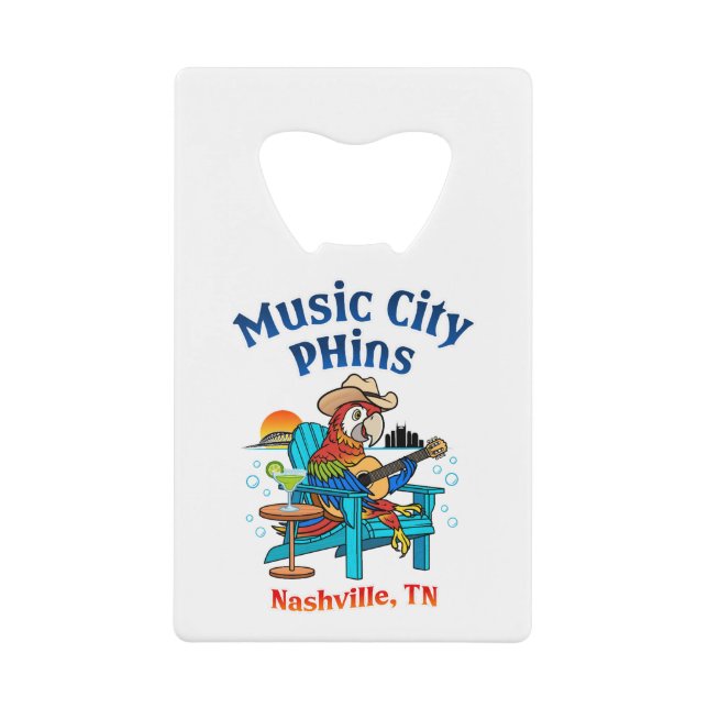 Music City Phins Credit Card SS Bottle Opener Credit Card Bottle Opener (Front)