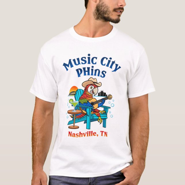 Music City Phins Men's Front Logo T-Shirt (Front)