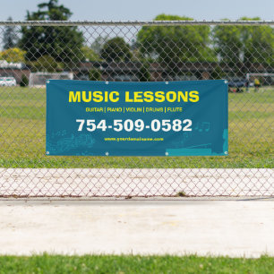 Music Classes Custom Editable Banner