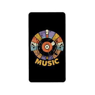 music classic retro label