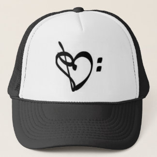 Music Clef Heart Hat