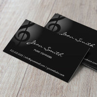 Music Composer Elegant Dark Clef