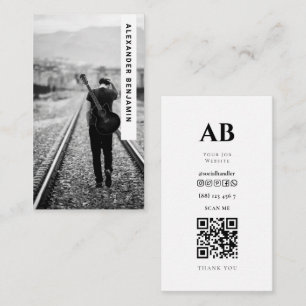 Music Composer Photo QR Code Carte de visite