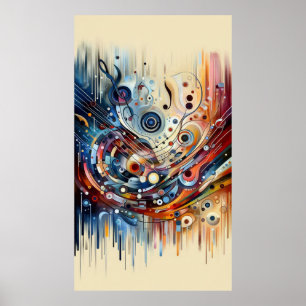 Music composition - lyrical abstract piece 18 poster