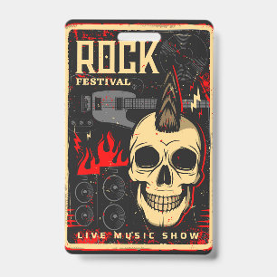 Music concert badge