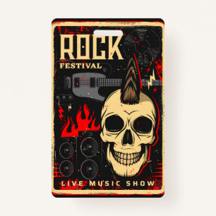 Music concert badge
