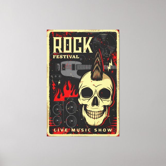 Music concert canvas print (Front)