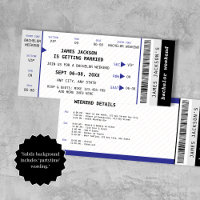 Music Concert Ticket Bachelor Weekend Itinerary