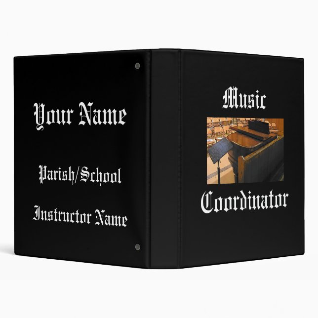 Music Coordinator Binder (Background)